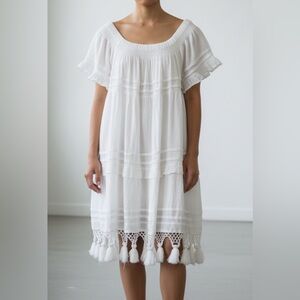 Women's Boutique Pom Pom Dress - Small